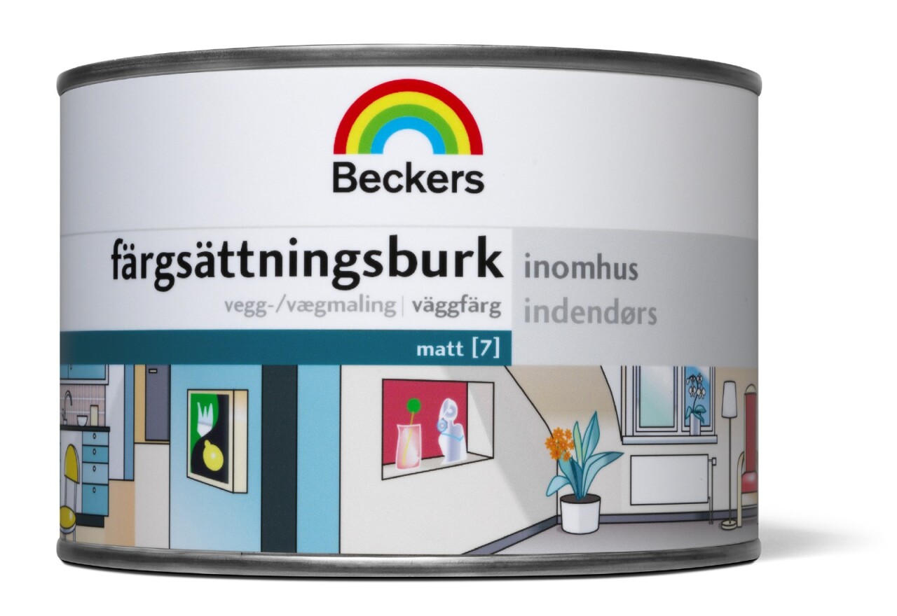 Färgsättningsburk Inne