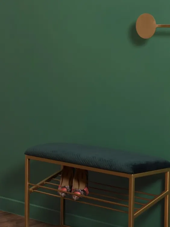 Ściana w kolorze Trust i Herbarium.