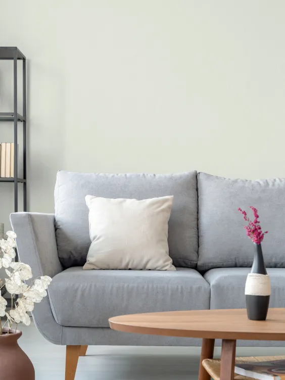 Ściana pomalowana kolorem First Wish