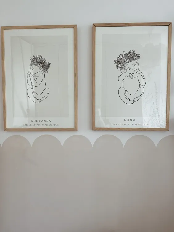 Ściana pomalowana odcieniem Hope oraz White z linii Beckers Designer Collection - detal