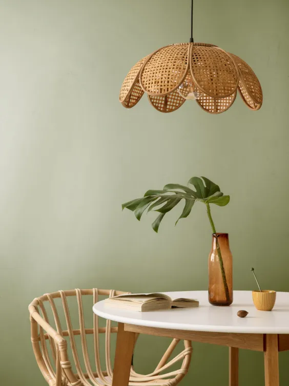 Jadalnia boho w kolorze Labyrinth z palety Beckers Designer Collection