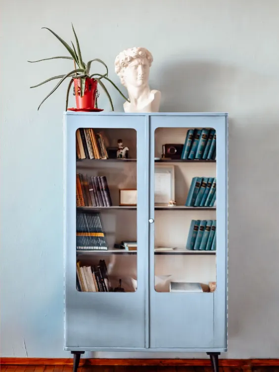 Witrynka pomalowana emalią Aqua z linii Beckers Designer Universal