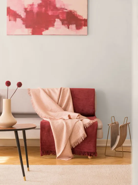 Ściana pomalowana kolorem Cotton Candy z Beckers Designer Colour