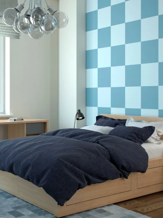 ściana w salonie pomalowana odcieniami Oyster i Harmony z kolekcji Beckers Väggfärg Colour