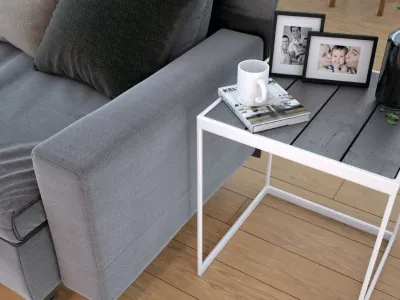 Ściana w salonie pomalowana odcieniem White z kolekcji Beckers Designer Universal