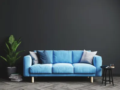 Ściana pomalowana kolorem Black z linii Beckers It's Simple