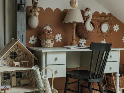 Lamperia pomalowana kolorem Brownie z Beckers Designer Colour