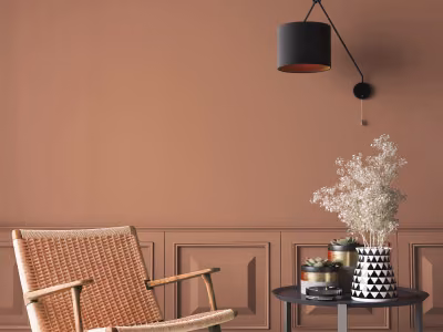 Ściana pomalowana odcieniem Brownie Beckers Designer Colour