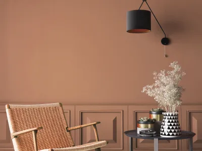 Ściana pomalowana odcieniem Brownie Beckers Designer Colour