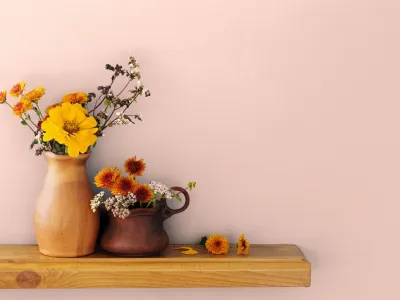 Ściana na tle dodatków w odcieniu Fairy tale Nowość