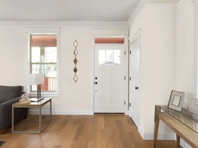 Ściana pomalowana kolorem Cotton Candy z Beckers Designer Colour