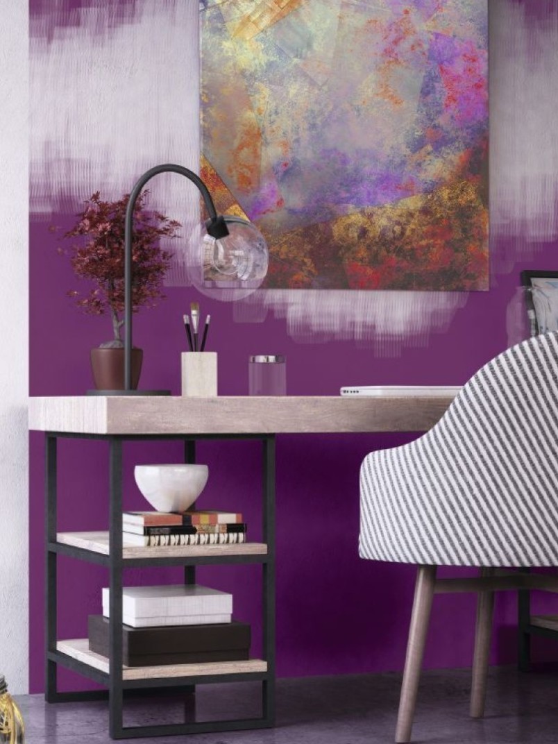 Modne odcienie w domowym biurze