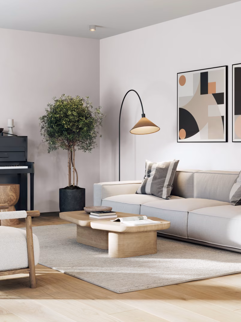 Ściana pomalowana kolorem Milk Coffee z linii Beckers Designer Collection