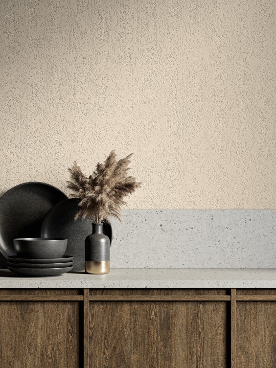 Przytulna kuchnia w kolorze Sandy z linii Beckers Designer Kitchen & Bathroom