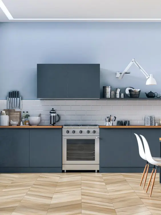 Odcien Sea Breeze z linii Beckers Designer Kitchen & Bathroom 