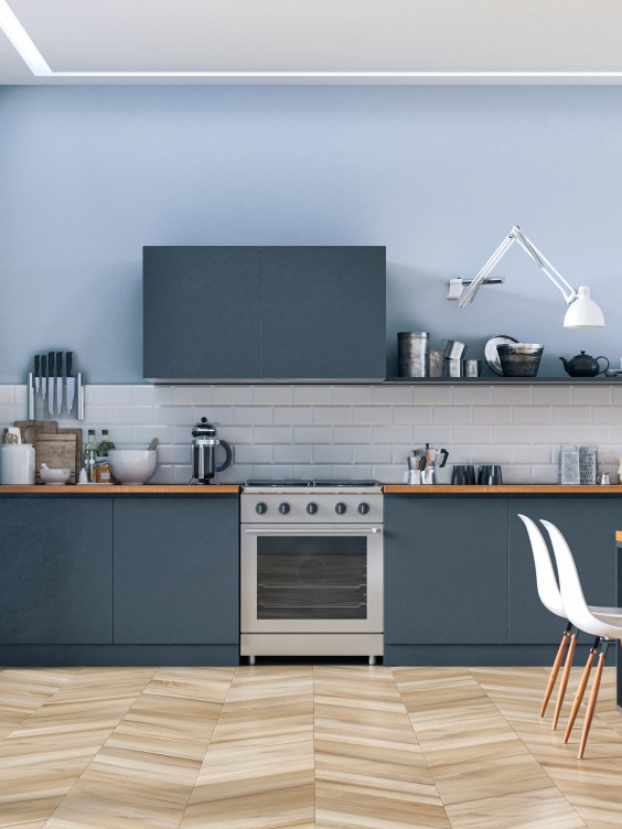 Odcien Sea Breeze z linii Beckers Designer Kitchen & Bathroom 