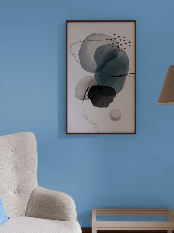 Ściana pomalowana kolorem Blue Orchid z linii Beckers It's Simple