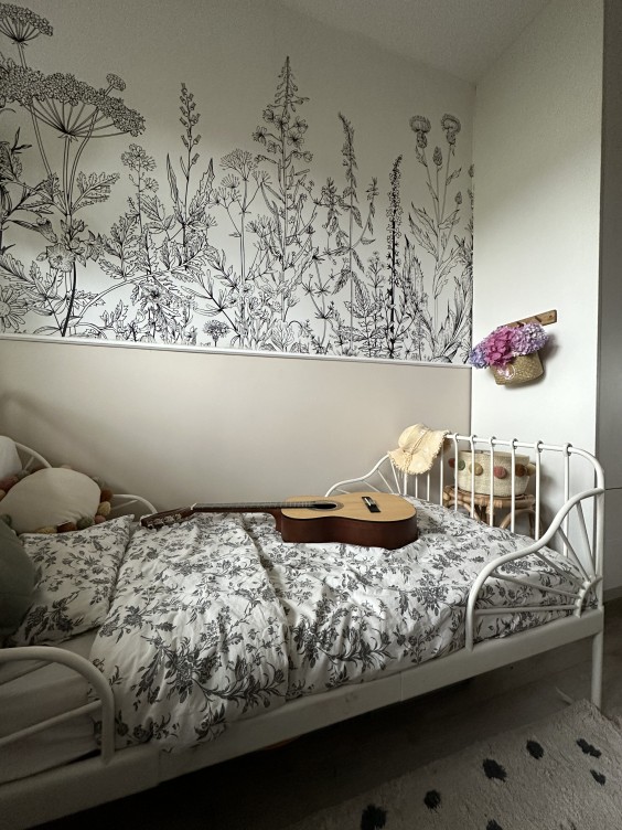 Ściana w pokoju pomalowana kolorem Hope