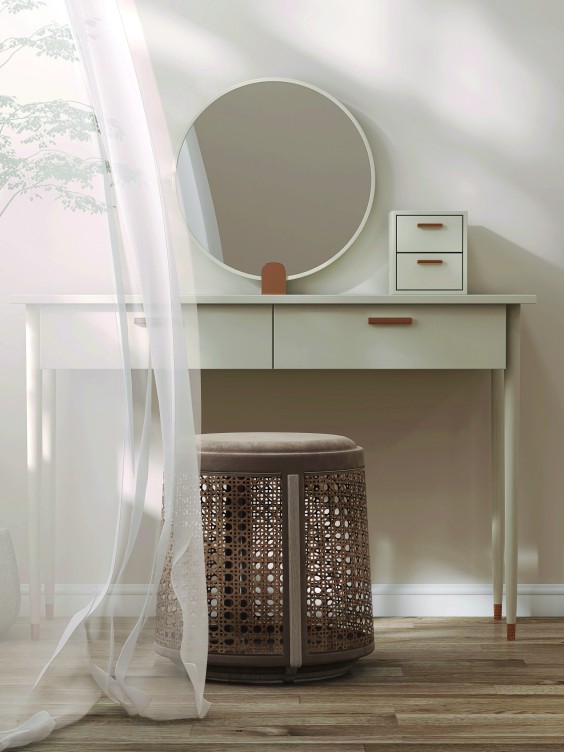 Toaletka pomalowania emalią w kolorze Cappuccino