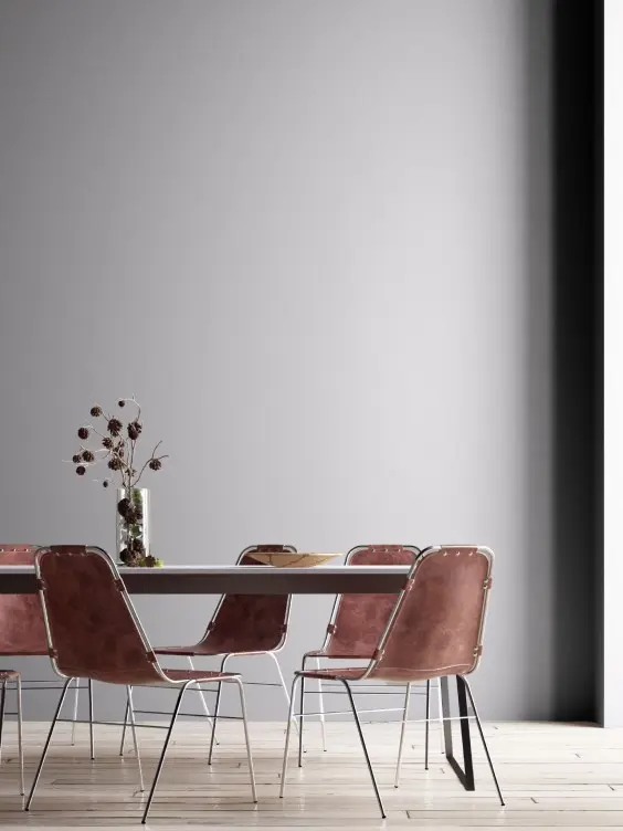 Ściana w jadalni pomalowana kolorem Pure Elegance z linii Beckers Designer Colour