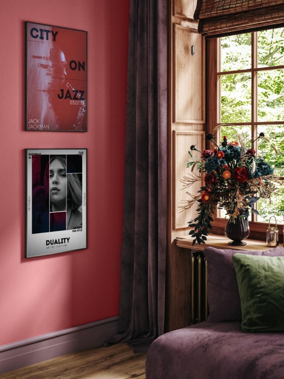 Ściana w sypialni pomalowana Dolce Vita z palety Beckers Designer Colour