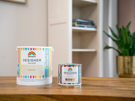 Opakowania farby Beckers Designer Colour i emalii Beckers Designer Universal