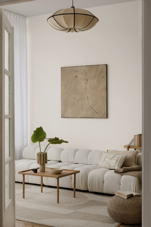 Ściana pomalowana kolorem Cotton Candy z Beckers Designer Colour