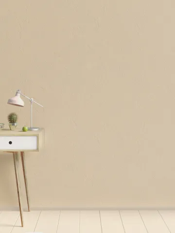 Ściana w miejscu pracy pomalowana odcieniem Sandy z kolekcji Beckers Designer Kitchen&Bathroom