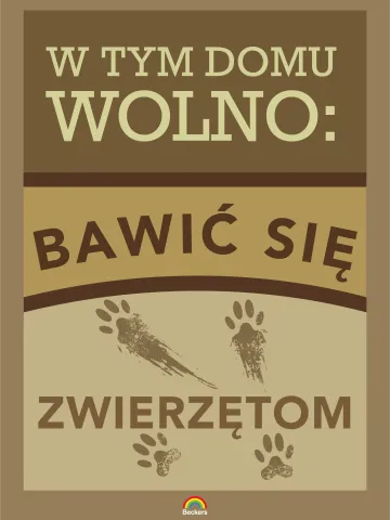 W tym domu wolno bawić się zwierzętom