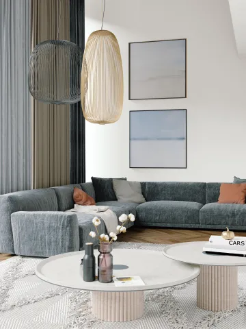 Salon w odcieniu Light Grey