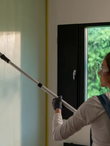 Ściana w kolorze zielonym z kolekcji Beckers