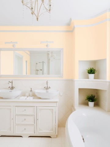 Egzotyczny kolor łazienki