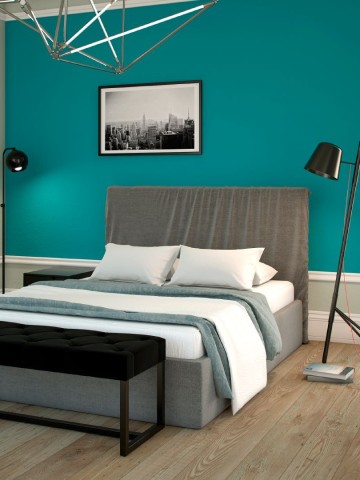 Morki kolor ścian w sypialni