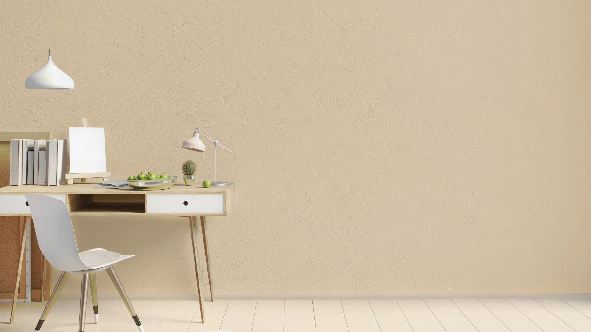 beżowy pokój do pracy