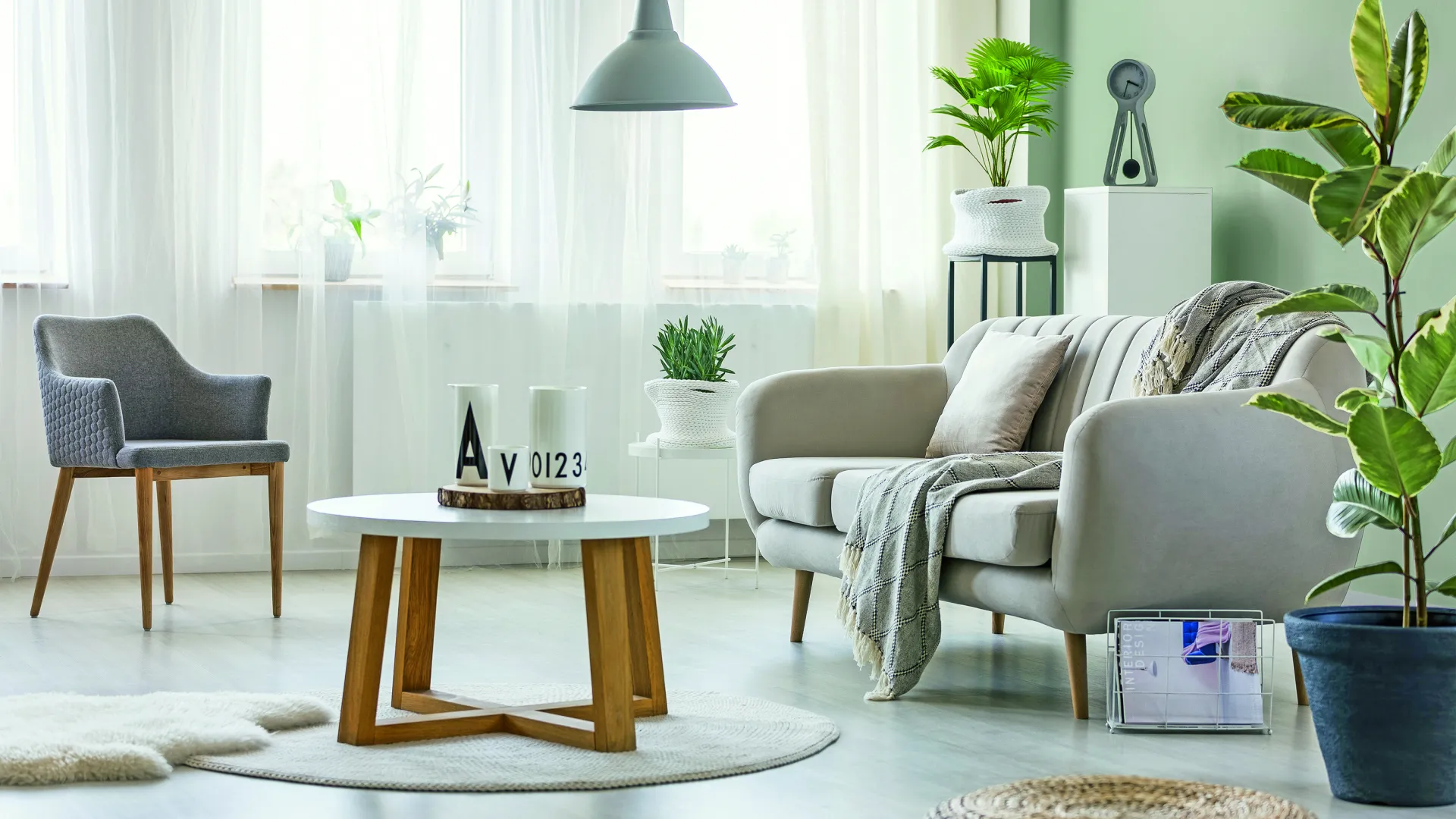 zbalansowane kolory w salonie