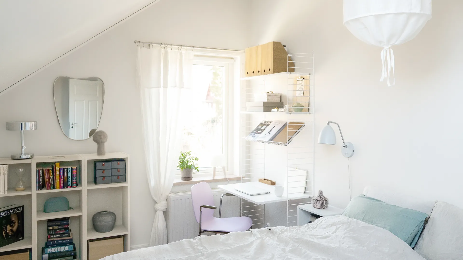 delikatne odcienie w sypialni