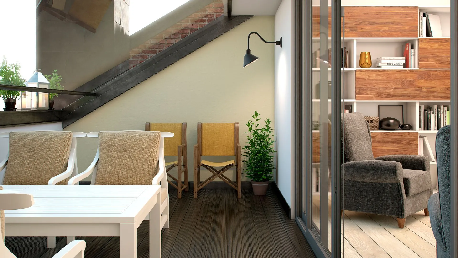 dobrze urządzony taras