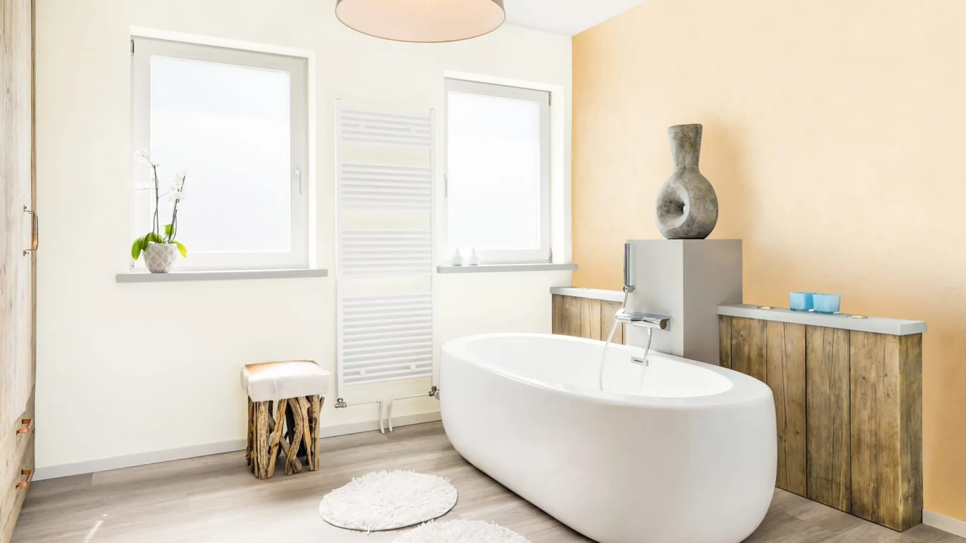 Inspiracja łazienki w delikatnie orientalnym stylu