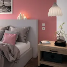 Inspiracja sypialni w delikatnych odcieniach