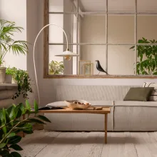 Ściana w salonie w odcieniu Warm